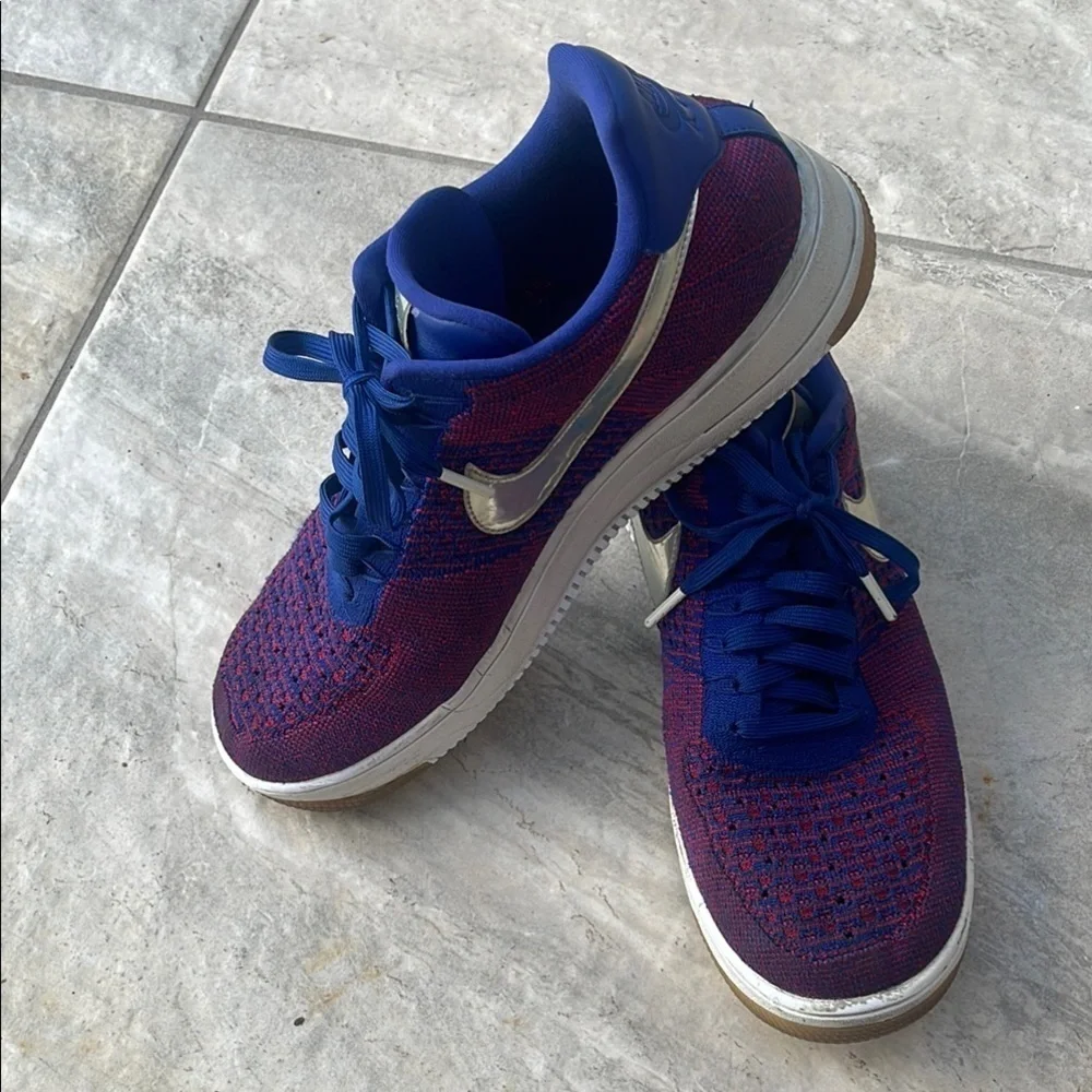 Nike Blue and Red Sneakers for Everyday Style